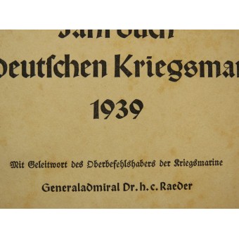Saksan Kriegsmarine almanac 1939.. Espenlaub militaria